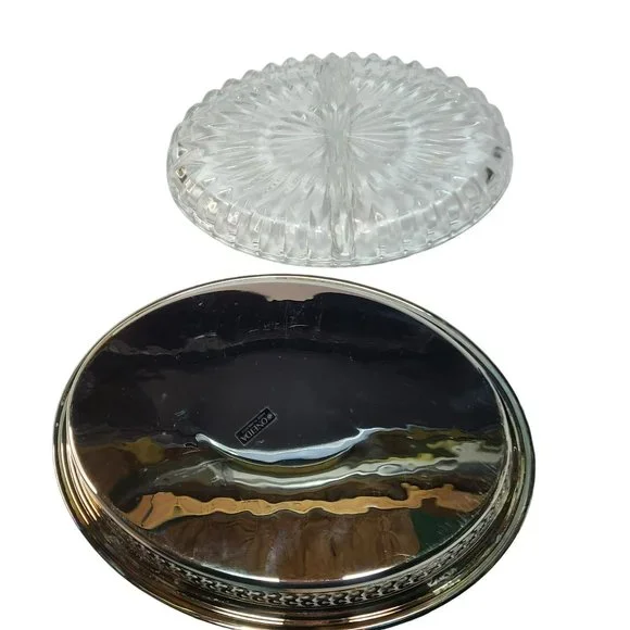 Vintage Oneida Oval Gallery Tray Divided Serving Tray Relish Dish Serveware - Picture 7 of 12